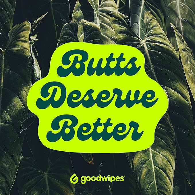 goodwipes Flushable Butt Wipes - Extra Large Adult Wet Wipes For Women & Men - Bathroom Essentials - Sewer & Septic Safe - Rosewater, 153 Count (3 Packs + 3 Individually Wrapped)