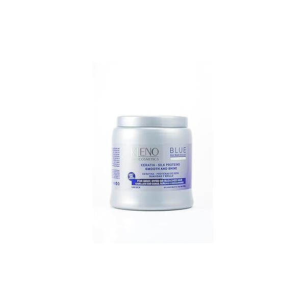 Blue Hair Mask with Keratin and Silk Proteins 35.3 fl Oz