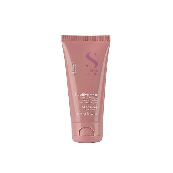 Alfaparf Milano Semi Di Lino Moisture Nutritive Travel Size Mask for Dry Hair, 1.69 fl. oz.