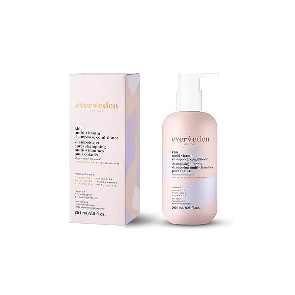 Evereden Kids Shampoo and Conditioner 2 in 1: Cool Peach, 8.5 fl oz. | Gentle Skin Care Non-toxic Clean Ingredients