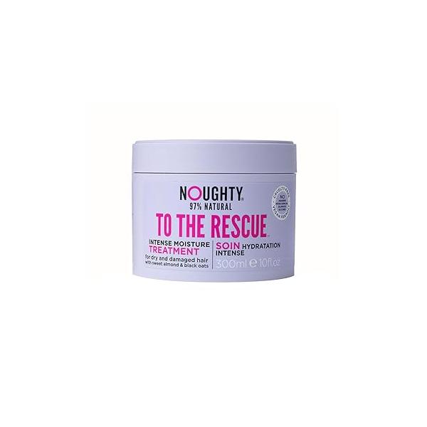 Noughty 97% Natural To The Rescue Treatment Mask, Hydrating Formula for Dry, Frizzy and Damaged Hair, with Sweet Almond Black Oat, Sulphate Free Vegan Haircare 300ml