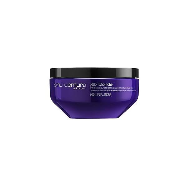 Yubi Blonde Anti-Brass Purple Mask - Neutralizes Brassy Tones, Moisturizes and Smooths, For Color-Treated Silver Hair, 6 Fl Oz