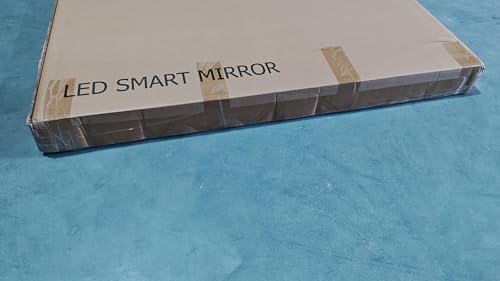 KWW 40 Inch Large Modern LED Round Bathroom Vanity Mirror, Color Temperature Adjustable, Anti-Fog Dimmable Lights, Easy to Install, Wall Mounted Makeup Mirror with Smart Touch Button