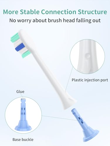Replacement Brush Heads for Philips Sonicare Toothbrush Handles Toothbrush Heads for Sonicare (Pack of 8)