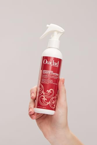 Ouidad Advanced Climate Control Holding Spray, 8.5 fl oz, Flexible Curly Hair Spray for Voluminous, Frizz-Free Curls, Pro-Vitamin B5 Infused, Sulfates, Parabens & Cruelty-Free Curly Hair Products
