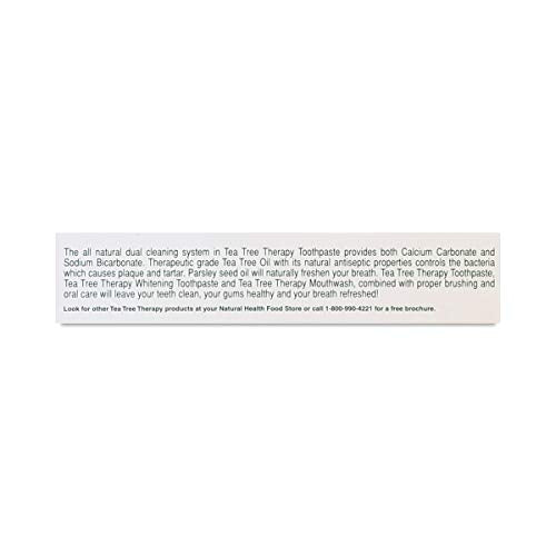 Tea Tree Therapy Toothpaste with Baking Soda 5 Oz (Pack of 2)