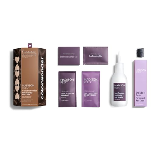 Madison Reed colorwonder Demi-Permanent Hair Color, Effortless At-Home Hair Dye, Ammonia-Free, Cruelty-Free, Brunette Bombshell (6N Medium Brown), Pack of 1