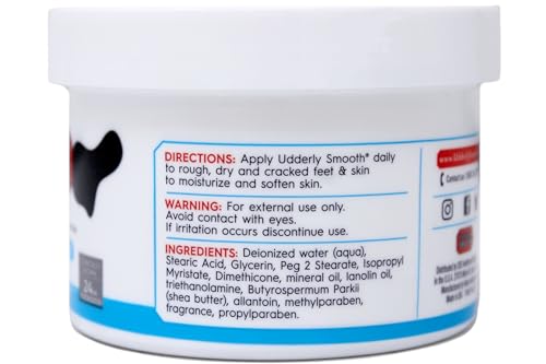 Udderly Smooth Foot Cream with Shea Butter 8 oz (Pack of 3)