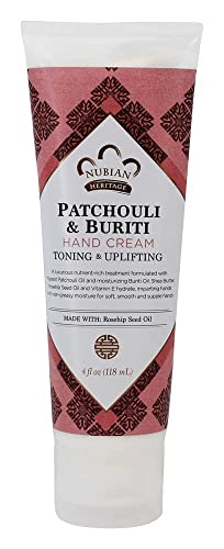 Nubian Heritage Patchouli & Buriti Hand Cream, 4 Ounce