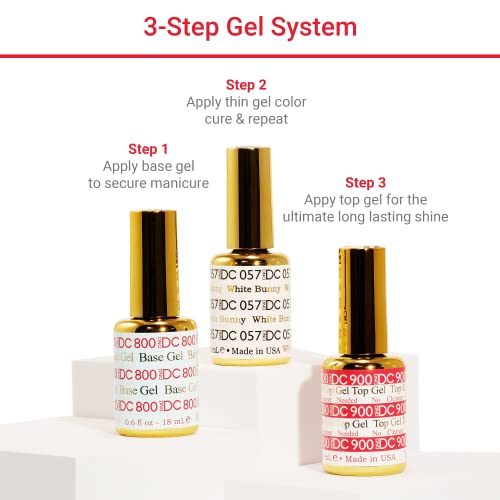 DND DC Gel Polish Set, Blue Collection, UV/LED GelPolish and Air Dry Nail Lacquer, Matching Chip-Free Polish Duo, 0.5 Fl Oz Each