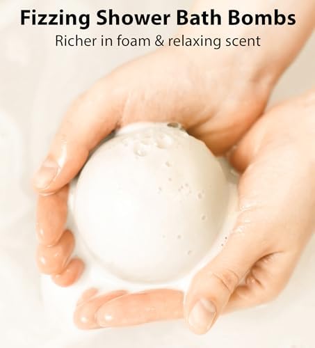 Magnesium Bath Bombs Post Workout Recovery Sore Muscles Tension Epsom Salt Luxury Bubble Bath Spa Essential Oil Infused Bath Bombs Vanilla Cinnamon Orange Perfect Stocking Stuffers Gift