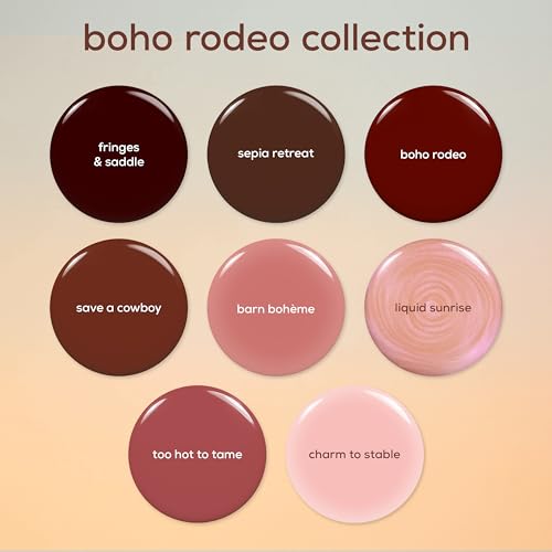 essie Nail Art Studio Jelly Gloss Nail Polish, Vegan, Boho Rodeo, Sheer Neutral Nail Polish, Barn Bohème, 0.46 fl oz