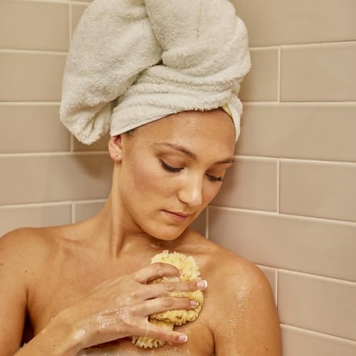Sea Wool Sponge 5.5" - Natural Sea Sponge for Bathing and Shower - Durable, Sustainable & Environment-Friendly Loofah for Body