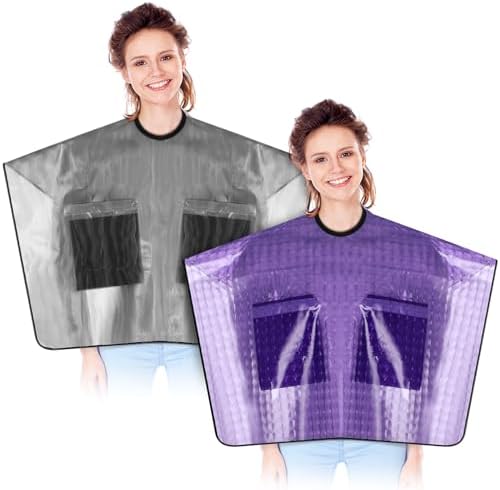 Cuffbow 2 Pcs Waterproof Post Surgery Shower Capes Post Mastectomy Must Haves Garment for Mastectomy Chest Shoulder Surgery Recovery Shower Protection
