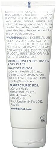 Flexitol Heel Balm 4 Oz Tube (Pack of 2), Rich Moisturizing & Exfoliating Foot Cream. Fast Relief of Rough, Dry & Cracked Skin on Heels/Feet. For Daily Use and Pedicures. Diabetic Safe and Effective
