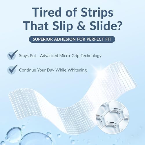 DRDENT Professional Teeth Whitening Strips - Pack of 44 Strip - 22 Treatments Kit - Safe for Enamel - Non Sensitive Teeth Whitening - Whitening Without Any Harm + Mouth Opener Included