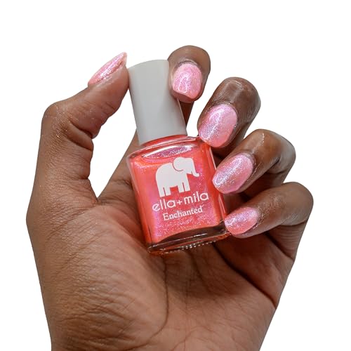ella+mila Professional Nail Polish - Quick Dry Nail Polish - Long-Lasting & Chip Resistant Formula (Enchanted Collection - Aurora Lights - 0.45 fl oz)