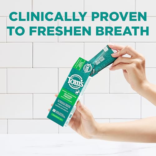 Tom's of Maine Wicked Fresh! Natural Anticavity Toothpaste, with Fluoride, 3 Pack, 4.0oz