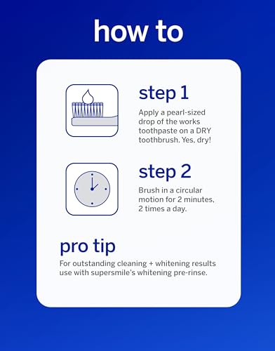Supersmile The Works – whitening toothpaste and accelerator in one easy-to-use formula – Whitens Up to 6 Shades, Sassy Mint, 7 oz