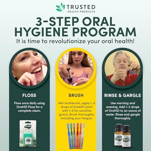 OraMD Original Tooth Oil - Healthy Gums, Fresh Breath and Helps with Sensitive Teeth - All-Natural Solution Better Than Mouthwash (1-Pack)