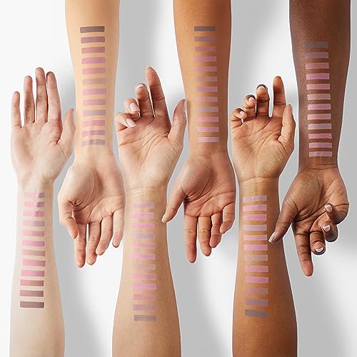 COLORGRAM Pin Point Eyeshadow Palette 02 Pink+Mauve= | Ultra-Blendable Matte, Glitter, Shimmer Shades for Daily Makeup | K-Beauty Eye Palette with Easy-to-Use Calculator Design