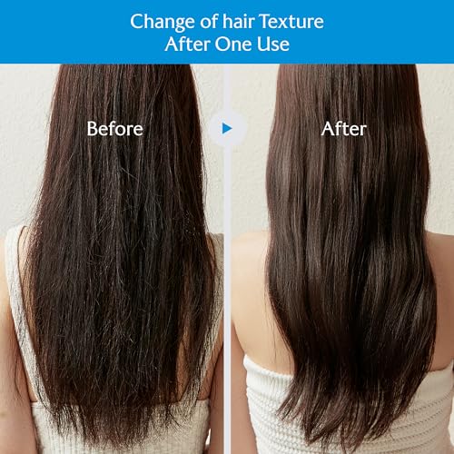 LA'DOR Keratin Power Glue Leave-In Conditioner Protein Hair Treatment Mask Heat Protectant Gloss Shine Snail Mucin Detangler Serum for Dry Damaged Curly Color Treated Bleached Hair 5.3 Oz LADOR Korean