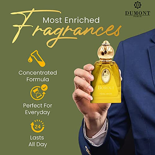 BOROUJ PERLADOR - 85ml - Unisex Perfume for Men & Women - Arab Inspired Fragrance with Musky Notes - Long Lasting Cologne Mist & Body Spray - for Him & Her