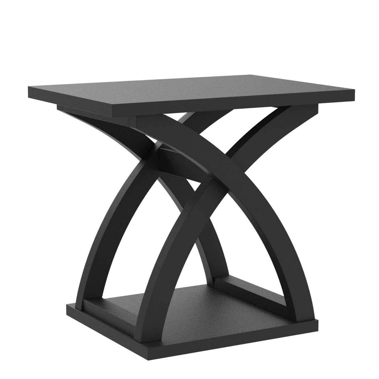 ChooChoo End Side Table Set of 2, Modern End Table with Storage Shelf, X-Design Side Table Living Room
