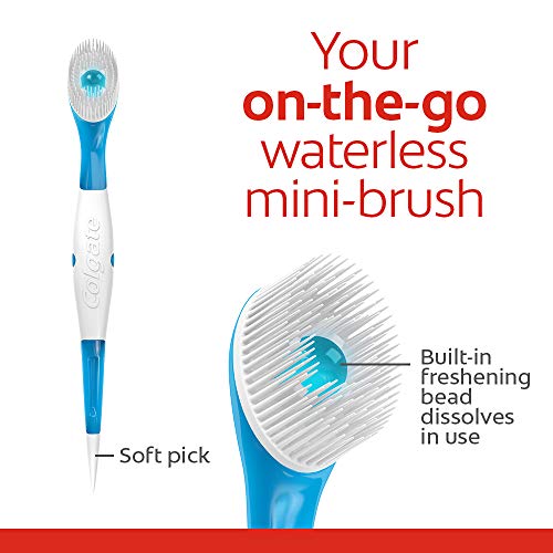 Colgate Optic White Wisp Disposable Mini Toothbrush, Cool Mint 24 Count (Pack of 4)
