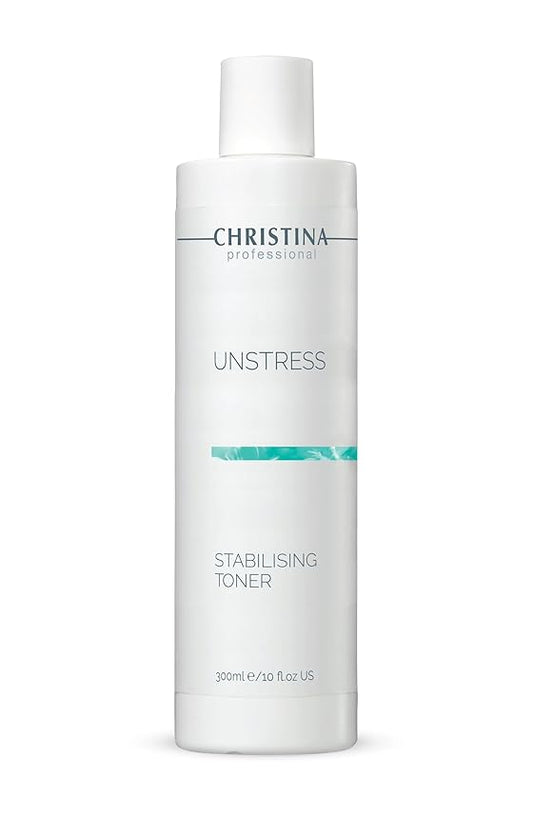 Christina - Unstress Stabilizer Toner - Hydrating Astringent for Women - Alcohol Free Face Care for Oily & Acne Prone Skin - Exfoliating Pore Minimizing Formula for Supple Glow and Skin Prep - 300ml