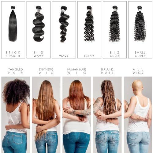 Awesome Synthetic Wig Shampoo and Leave in Conditioner Spray: pH6, Premium Set of 2, Revitalizes Synthetic Wigs, Contains Coconut Oil (7 fl oz)