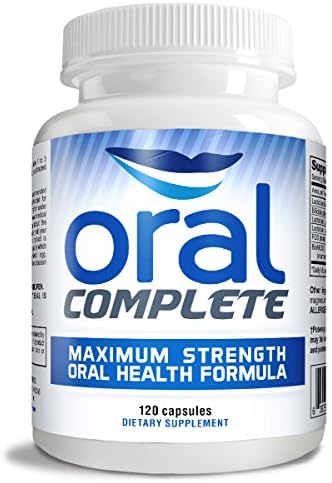 Oral Complete 11-in-1 Dental Probiotics, Bad Breath Treatment Halitosis Tonsil Stone with Non-GMO with BLIS K12, Ashwagandha and Collagen, 120 Capsules