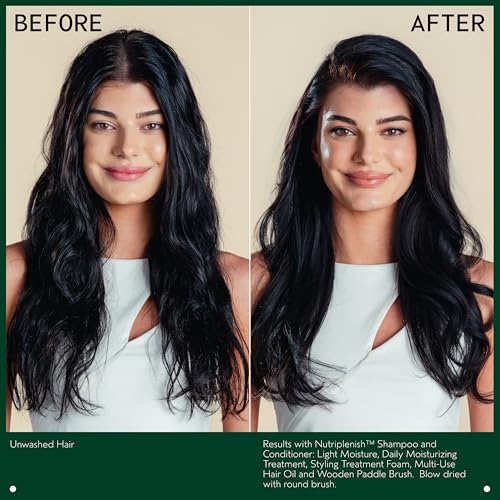 Aveda Nutriplenish Styling Treatment Foam | Soft Hold Styling Foam for Medium to Thick Hair | Hydrates and Nourishes | 94% Naturally Derived*, 6.7 Fl Oz