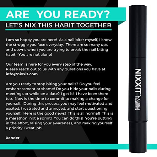 Nail Biting Treatment for Children and Adults - Stop Nail Biting Pen and Thumb Sucking for Adults & Kids - Non Glossy Bitter Taste - Safe & Effective Solution - USA Made