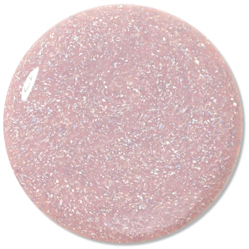 LONDONTOWN UV/LED Gel Nail Polish - Long Lasting, Chip Resistant High Shine Color - Shimmery Holographic Pink, Champagne in Bed, 12ml/.40fl oz