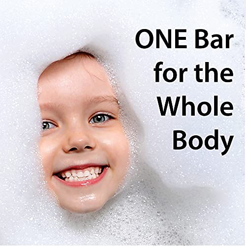 ONE Bar Stimulating Sandalwood 3.5 oz 3 Pack - All in One Shave, Shower, Shampoo for face, beard, body, hair/scalp. SuperFAT “oil” Infused: Avocado, Mango, Olive, Coconut, Argan Oil, Moisturizing.