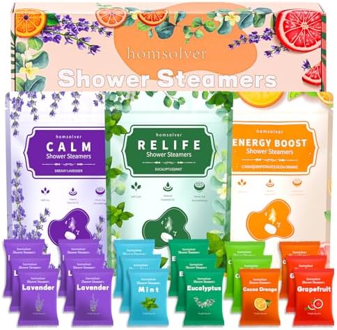 Bridesmaid Gifts, 18 Pack Shower Steamers Aromatherapy Essential Oils, Wedding Birthday Gifts for Her, Women, Mom, Wife, Sisters, Best Friends, BFF, Luxury Self Care Relief Relax