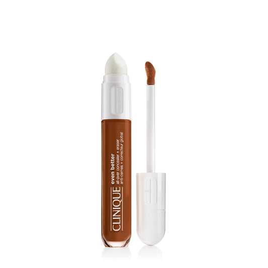 Clinique Even Better All-Over Full Coverage Concealer + Eraser For Dark Circles | Hydrating, Brightening + Depuffing, Clove, 0.2 Fl Oz