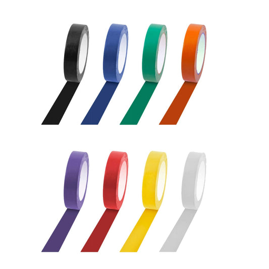 Champion Sports 1" x 36yd Floor Marking Vinyl Tape - Assorted Color Variety Pack