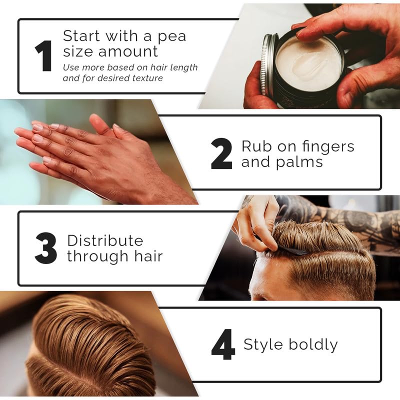 Out of Regz Operator Water Based Pomade for Men - Strong Hold, Natural Matte Finish, Sweat & Humidity Resistant, Natural Ingredients for Hair Health