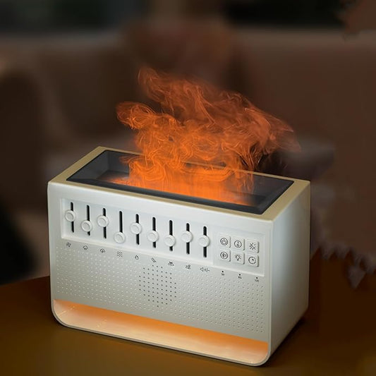 Customized White Noise Sleep Speaker, Nature's Tuner 8 Sounds from Nature, Bluetooth Wireless Speaker for Travel, Portable Noise Machines for Sleeping with Night Lights and humidifier, Timers