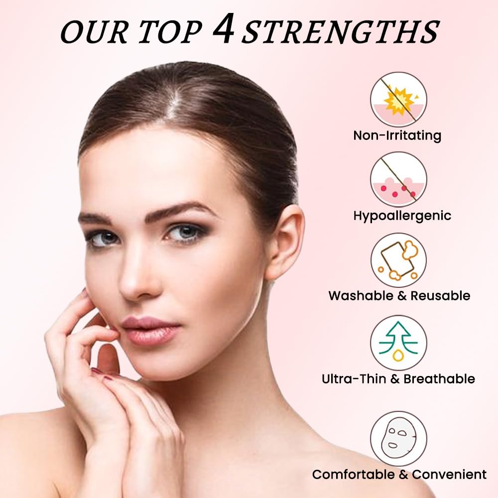 Kaely 192 Pcs Wrinkle Patches for Face Overnight, Silicone Scar Tape for Wrinkles Forehead, Face Tape for Wrinkles Overnight Sleeping Lifting Sagging Skin, Smile Line Facial Smoothing