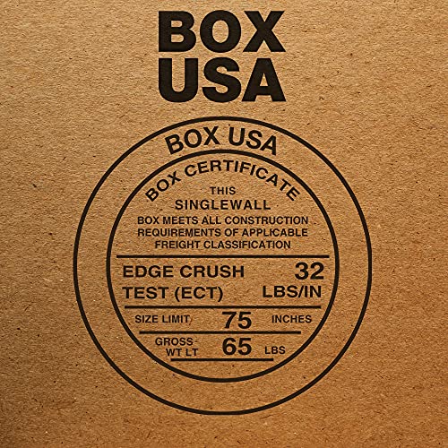 BOX USA 4x4x20 Tall Corrugated Boxes, Tall, 4L x 4W x 20H, Pack of 25 | Shipping, Packaging, Moving, Storage Box for Home or Business, Strong Wholesale Bulk Boxes