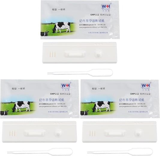 3 Pcs Pregnant Tester Livestock Testing Testing Tool Animal Pregnancy Test Tools Cattle High Precision Strips Cow Colloidal Test Paper Livestock Supply