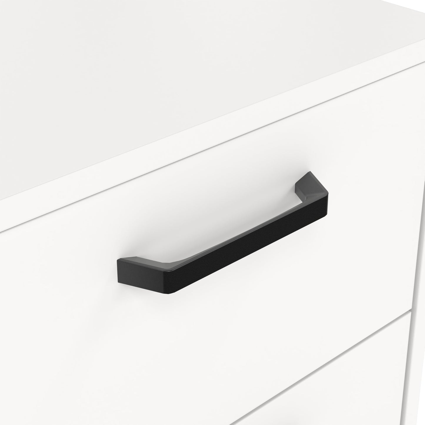 Tvilum Sofia 2-Drawer Bedroom Nightstand in White, 15.8" W x 15.6" D x 17.4" H