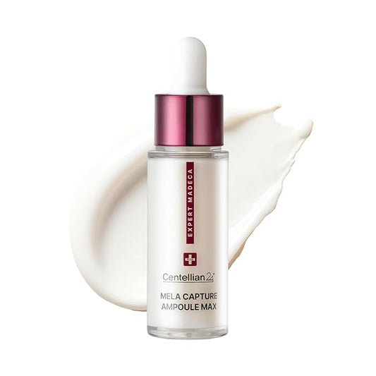 Centellian 24 Expert Madeca Mela Capture Ampoule Max (Madeca Mela 0.5fl oz) High Concentration Serum for Melanin Reduction, Wrinkle & Enhanced Skin Elasticity - TECA Centella Asiatica Extract