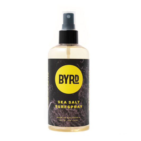 Byrd Sea Salt Surfspray, Salty Coconut Scent, Texturizing and Volumizing Sea Salt Spray for Men for Hydrated, Shiny Surfer Hair, Safe for All Hair Types, 8 Fl Oz