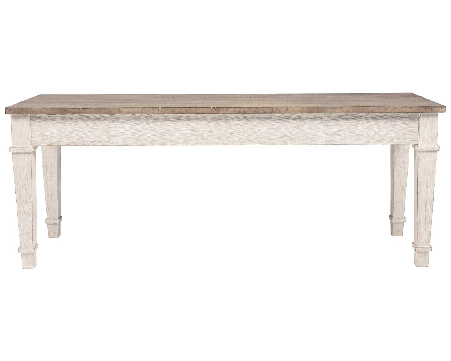 Signature Design by Ashley Skempton Farmhouse Storage Bench, White & Light Brown
