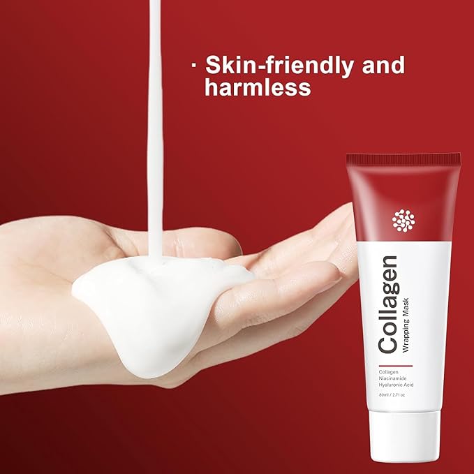 Collagen Peel off Face Mask for Hydrating, Shrinking pores, Wrinkles Fine Lines, Glowing Skin, Deep Repairing, 2.71oz/80ml