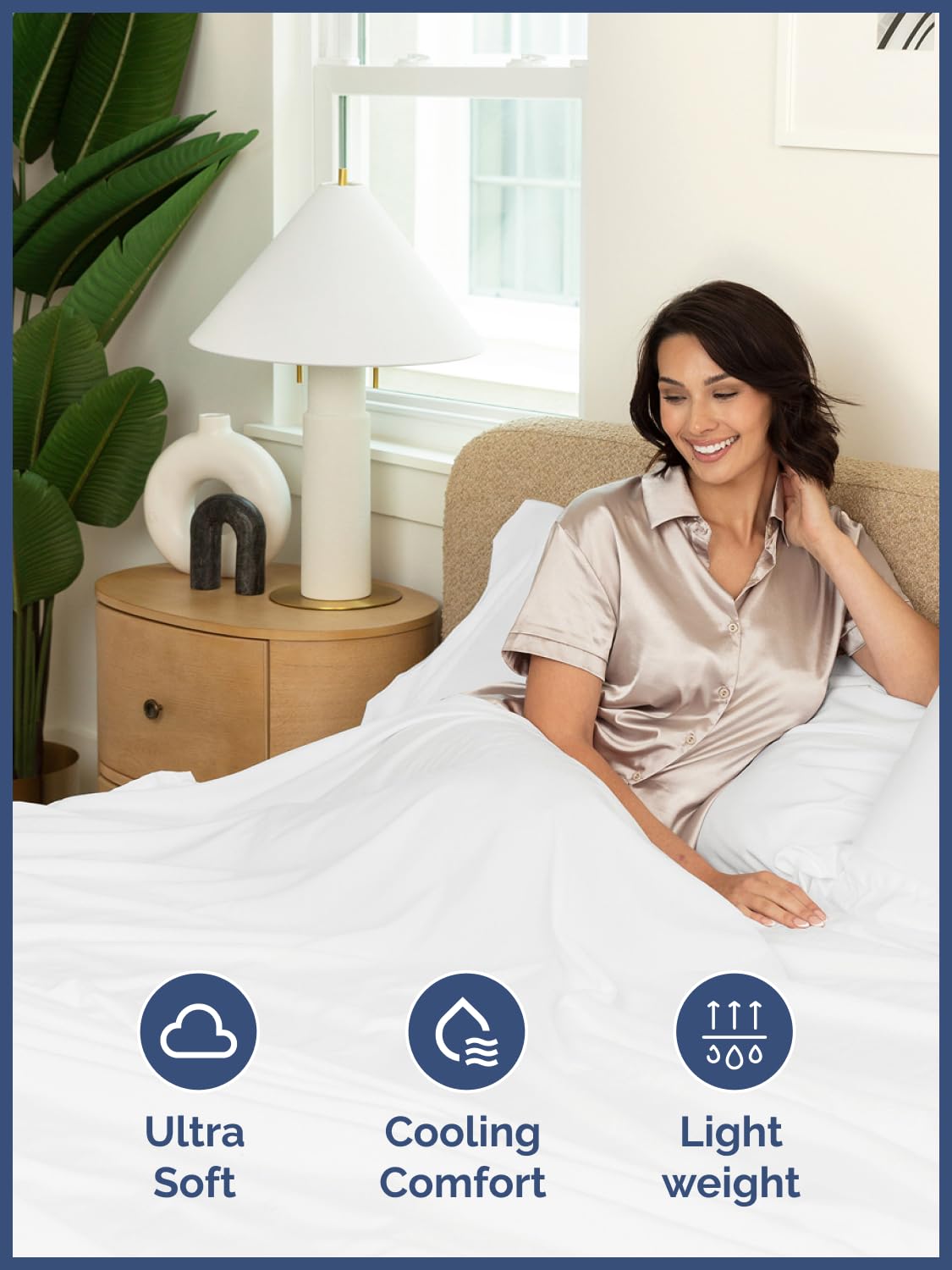 Extra Deep Pocket Queen Sheets - 4 Piece Breathable & Cooling Bed Sheets - Hotel Luxury Bed Sheet Set - Soft, Wrinkle Free & Comfy - Easily Fits Extra Deep Mattresses - Deep Pocket White Sheets Set